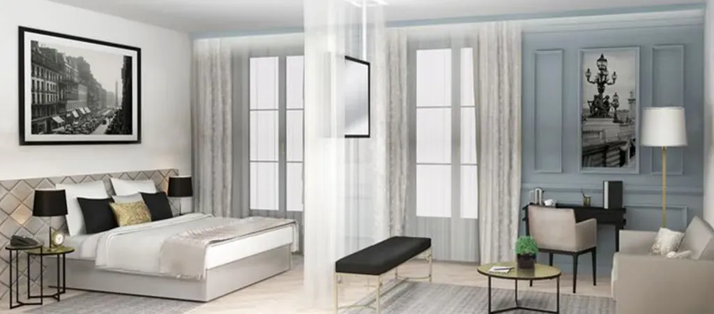 3D de l'agencement d'une chambre