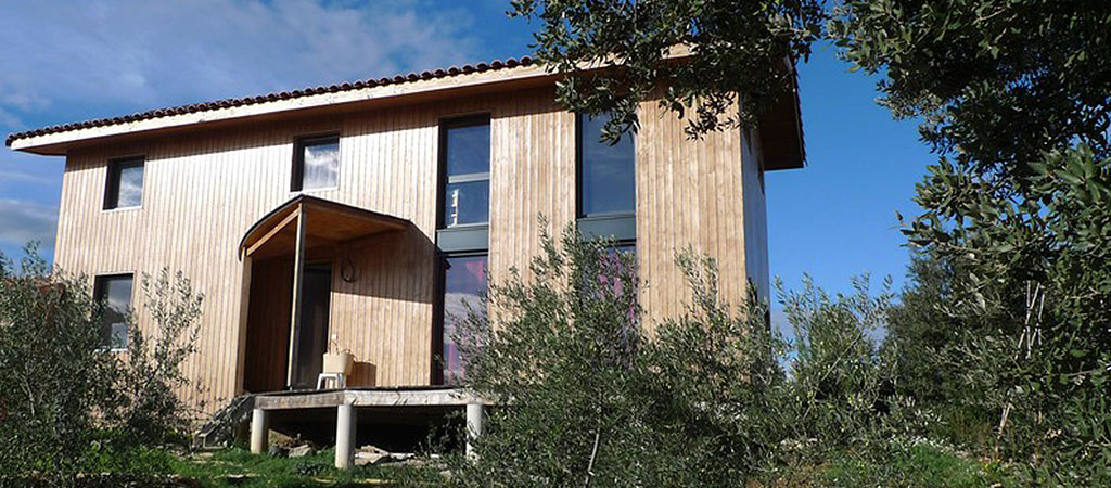 facade maison contemporaine bois