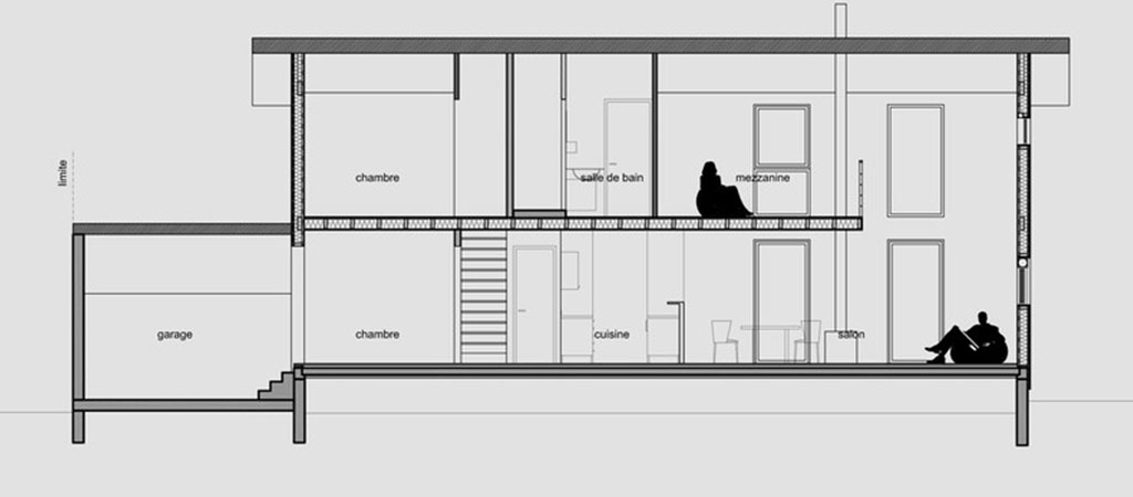 plan maison bois architecte